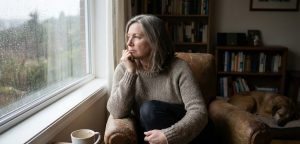 single parent reflecting alone after divorce , emotional challenges of single parent after divorce