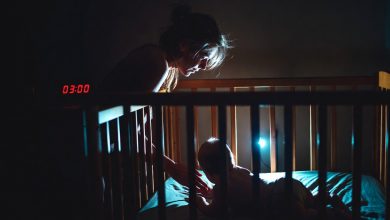 baby rolls onto stomach can't roll back - mom checking monitor at 3am