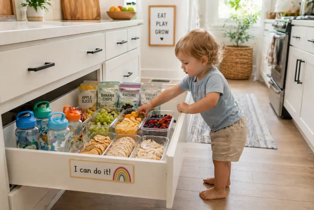 Snack station toddler hacks for tired moms reducing constant hunger meltdowns