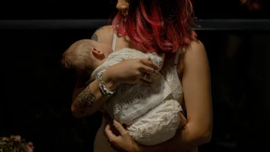 5 month old won't sleep unless held at night