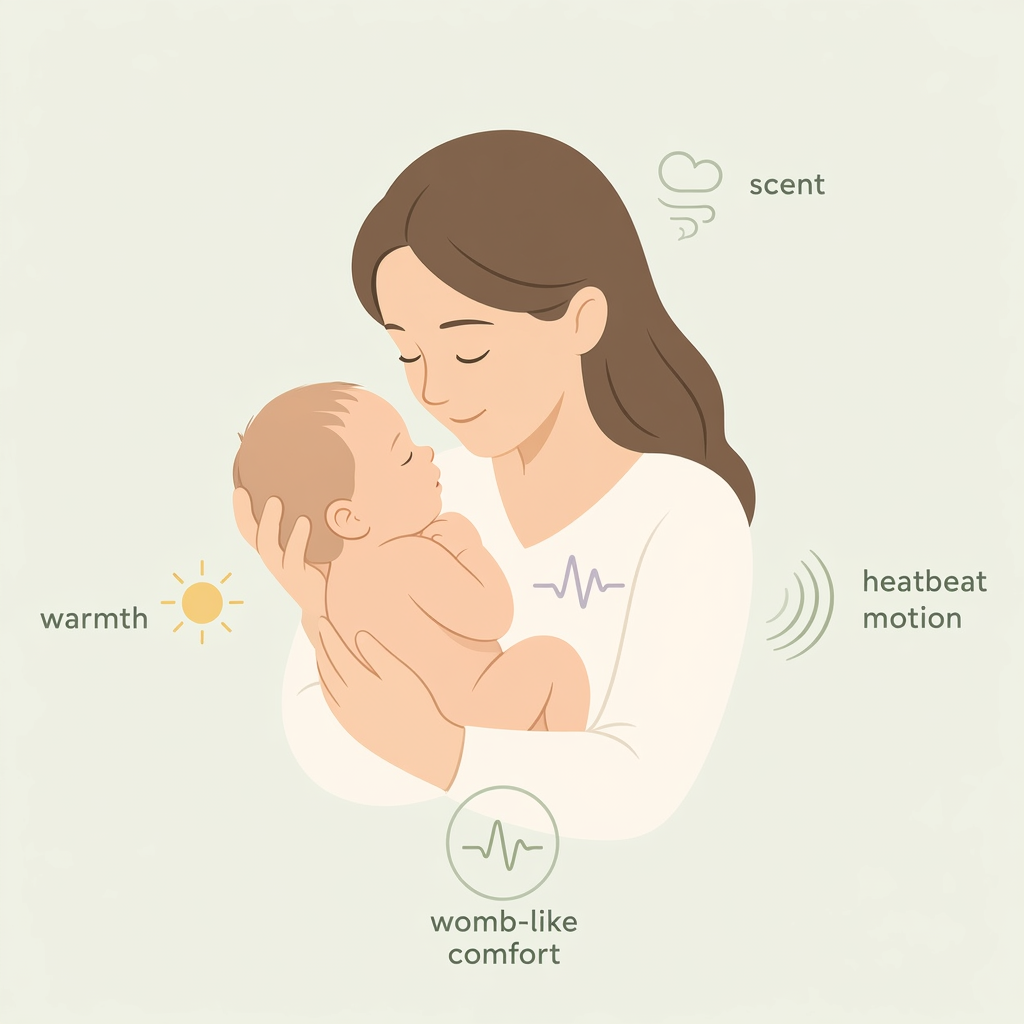 why a newborn won't sleep unless held during the fourth trimester