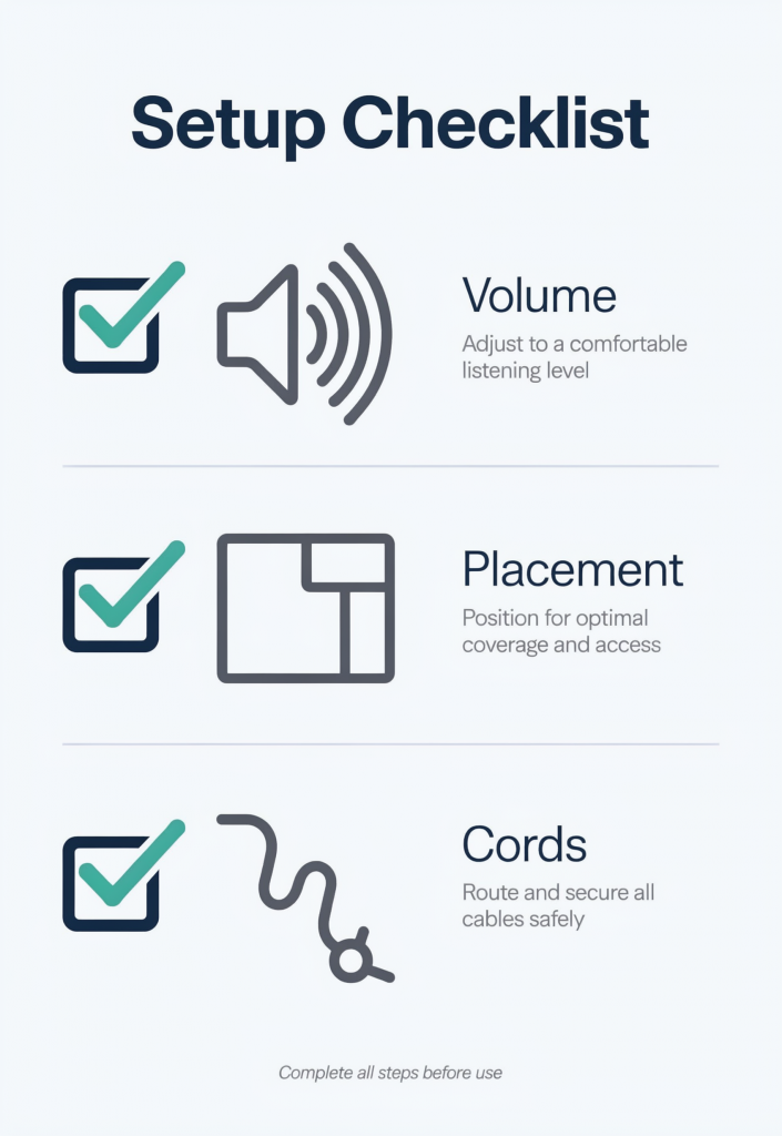 White noise for baby sleep safety checklist for parents.