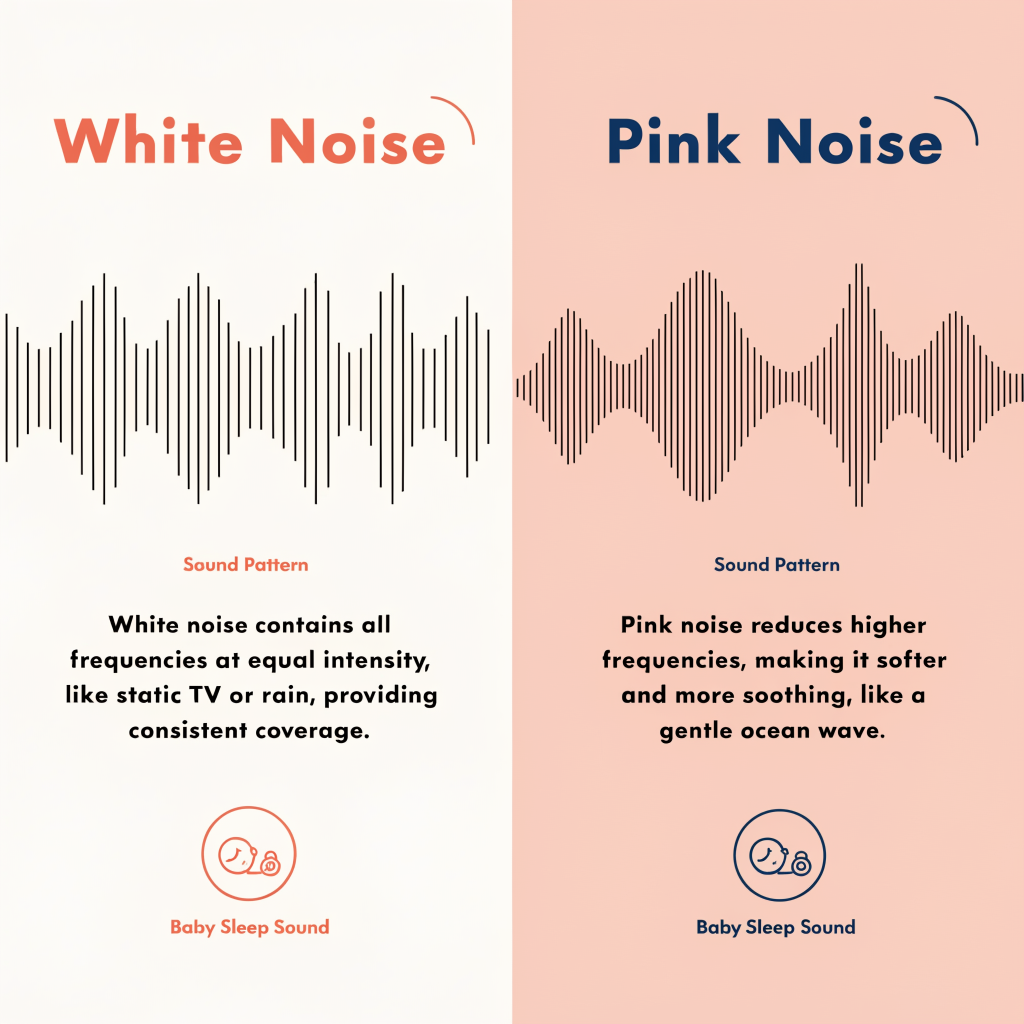 Pink noise baby sleep compared with white noise for infants.