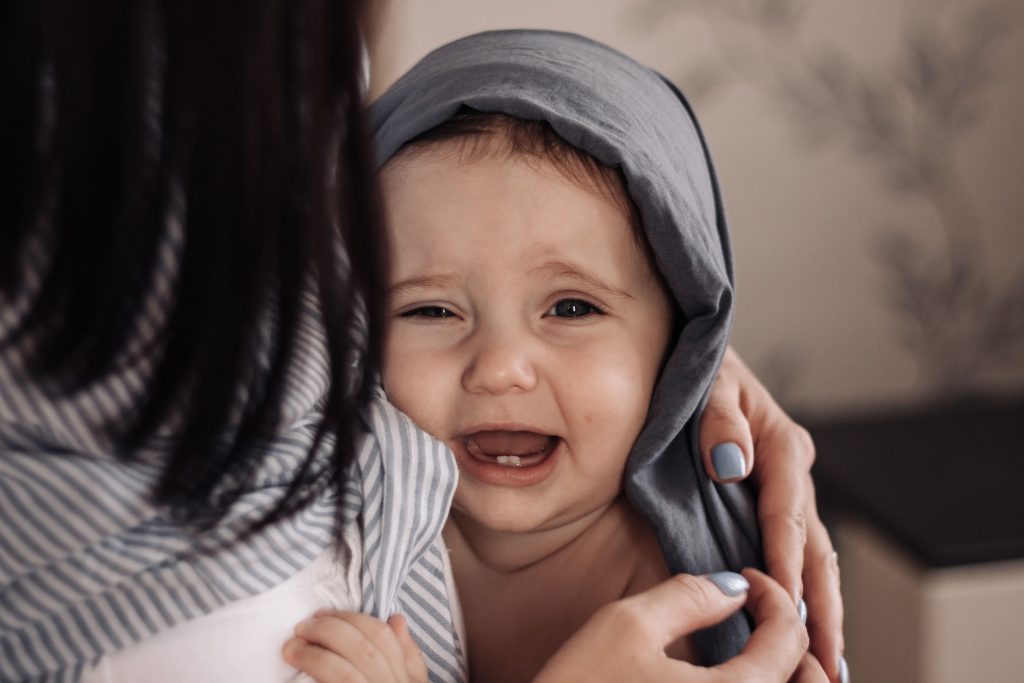 How to calm a toddler tantrum by staying physically and emotionally calm